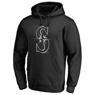 Black Men's Seattle Mariners Platinum Collection Pullover Hoodie -