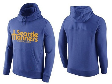 Blue Men's Seattle Mariners Hybrid Hoodie