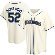 Cream Replica Nick Margevicius Youth Seattle Mariners Alternate Jersey