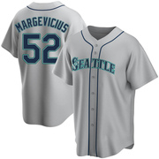 Gray Replica Nick Margevicius Men's Seattle Mariners Road Jersey