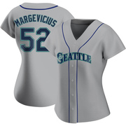 Gray Replica Nick Margevicius Women's Seattle Mariners Road Jersey