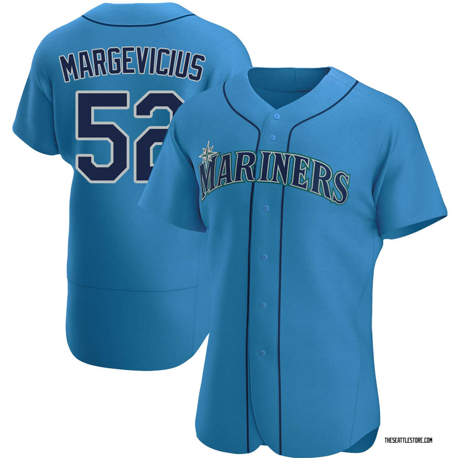 Royal Authentic Nick Margevicius Men's Seattle Mariners Alternate Jersey