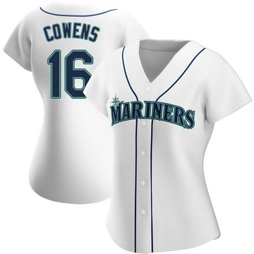 White Authentic Al Cowens Women's Seattle Mariners Home Jersey