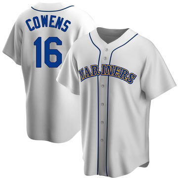 White Replica Al Cowens Youth Seattle Mariners Home Cooperstown Collection Jersey
