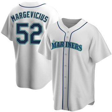 White Replica Nick Margevicius Youth Seattle Mariners Home Jersey